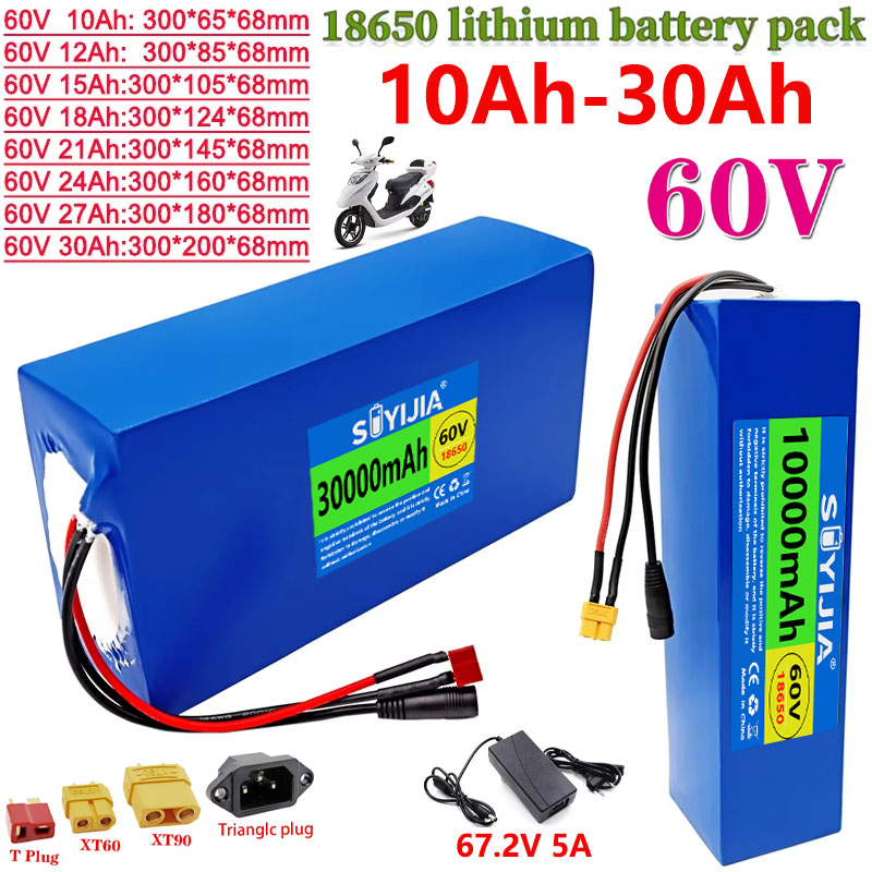 60V 30Ah Electric Scooter Battery - แบตเตอรี่ลิเธียม 18650 60V 30Ah 10Ah 12Ah