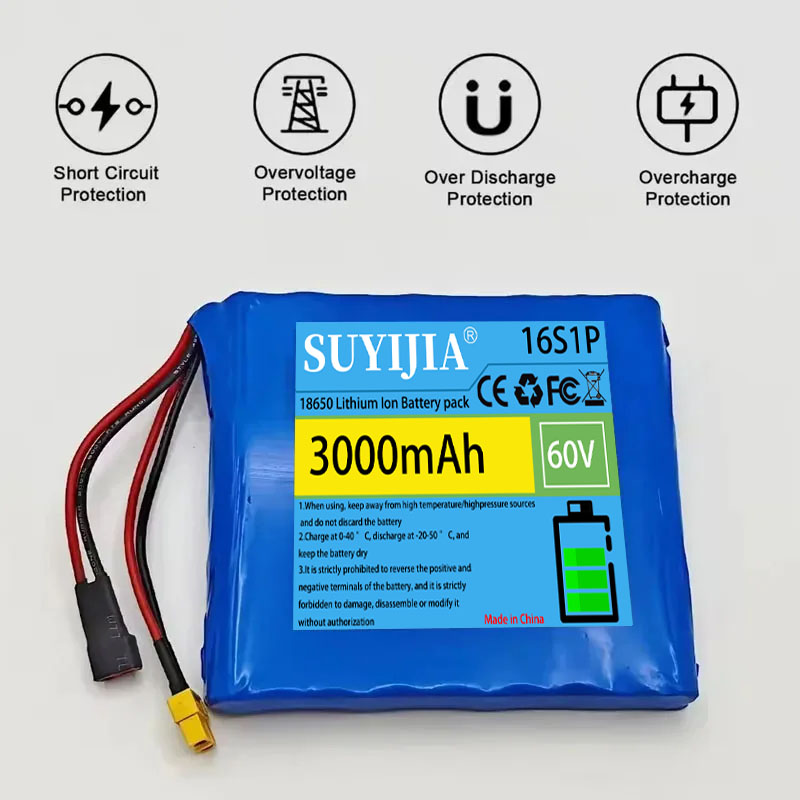 แบตเตอรี่ลิเธียมสำหรับสกู๊ตเตอ - 60V 30Ah Electric Scooter Battery บทวิจารณ์และราคา