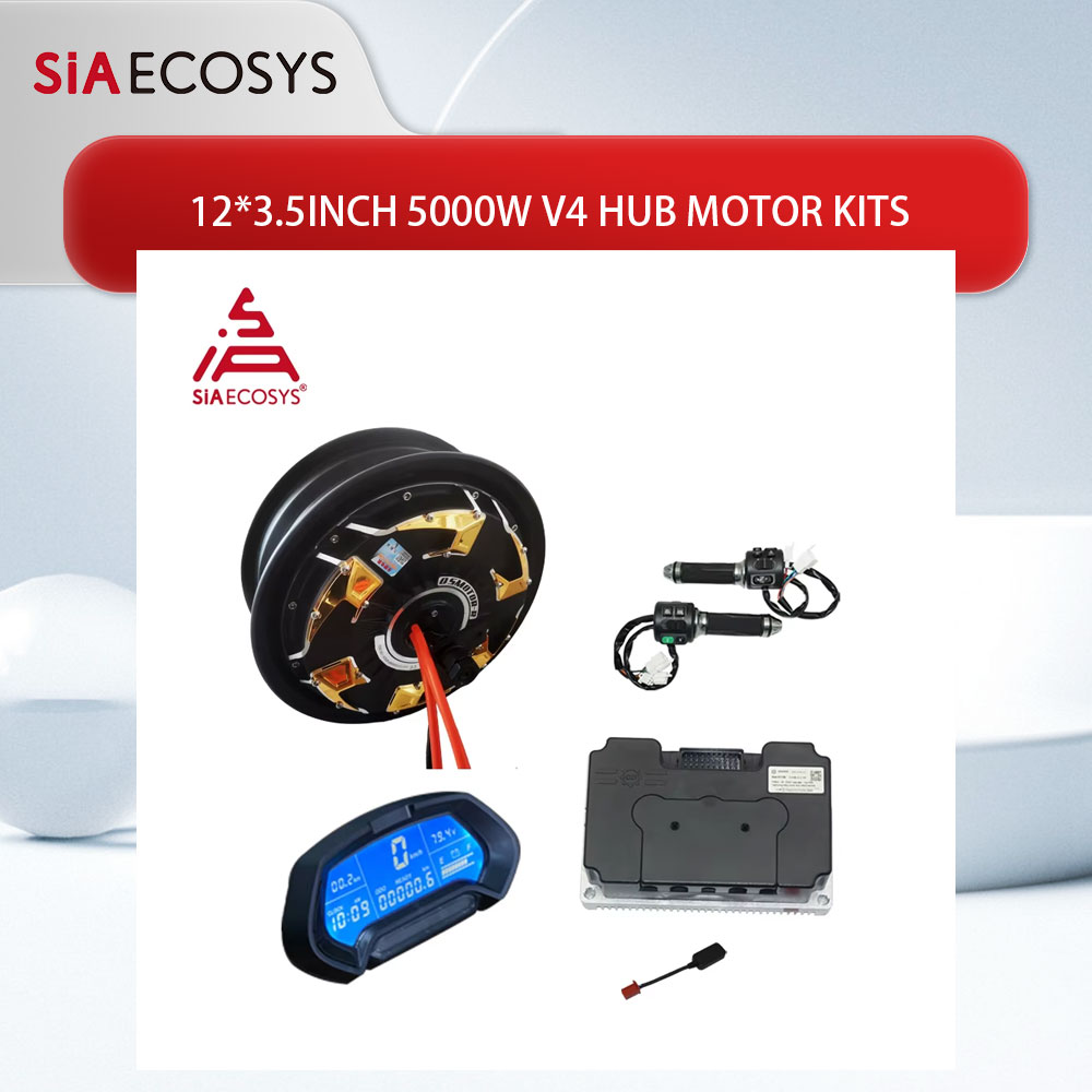 มอเตอร์ QS 12*3.5 นิ้ว 5000W V - Electric Motorcycle Conversion Kit 72V บทวิจารณ์และราคา